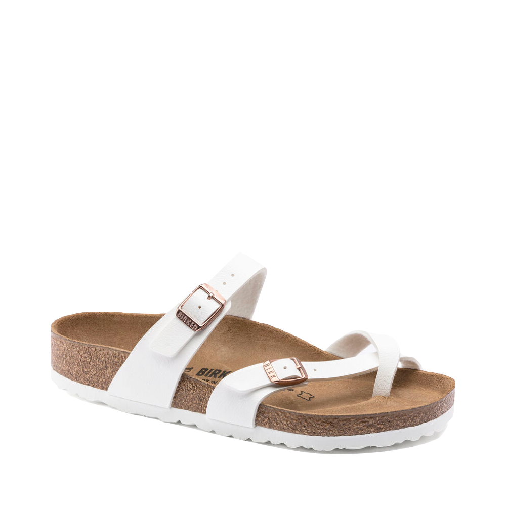Birkenstock Women's Mayari Birko-Flor Thong Regular Fit Sandals - White