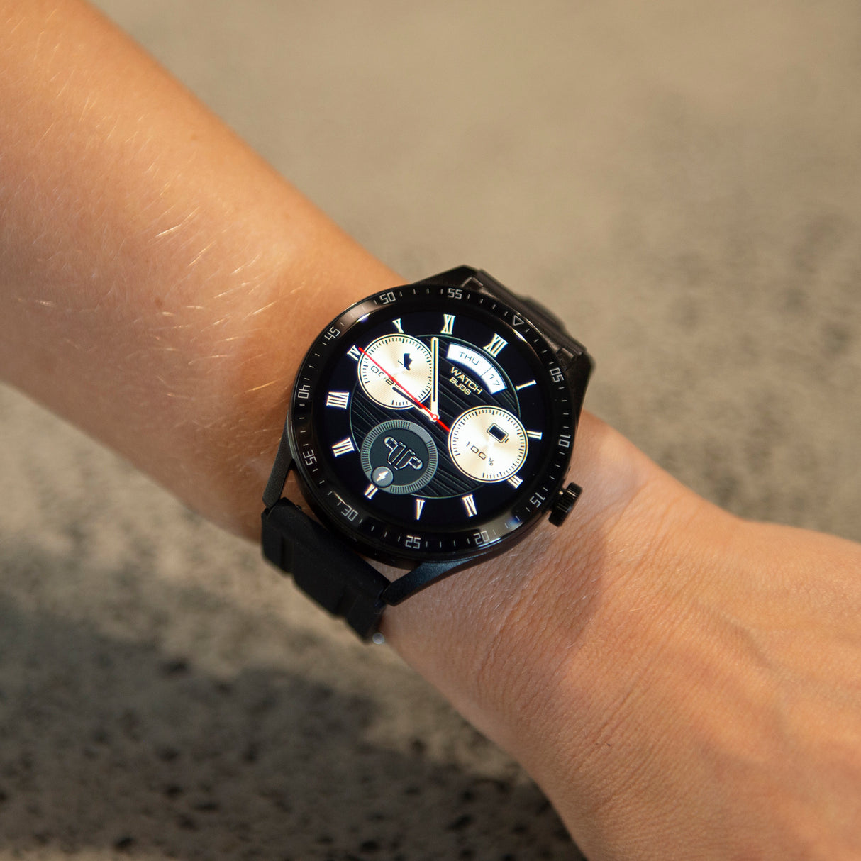 Fitsmart Momentum Audio Smartwatch with Built-in Earbuds 47mm