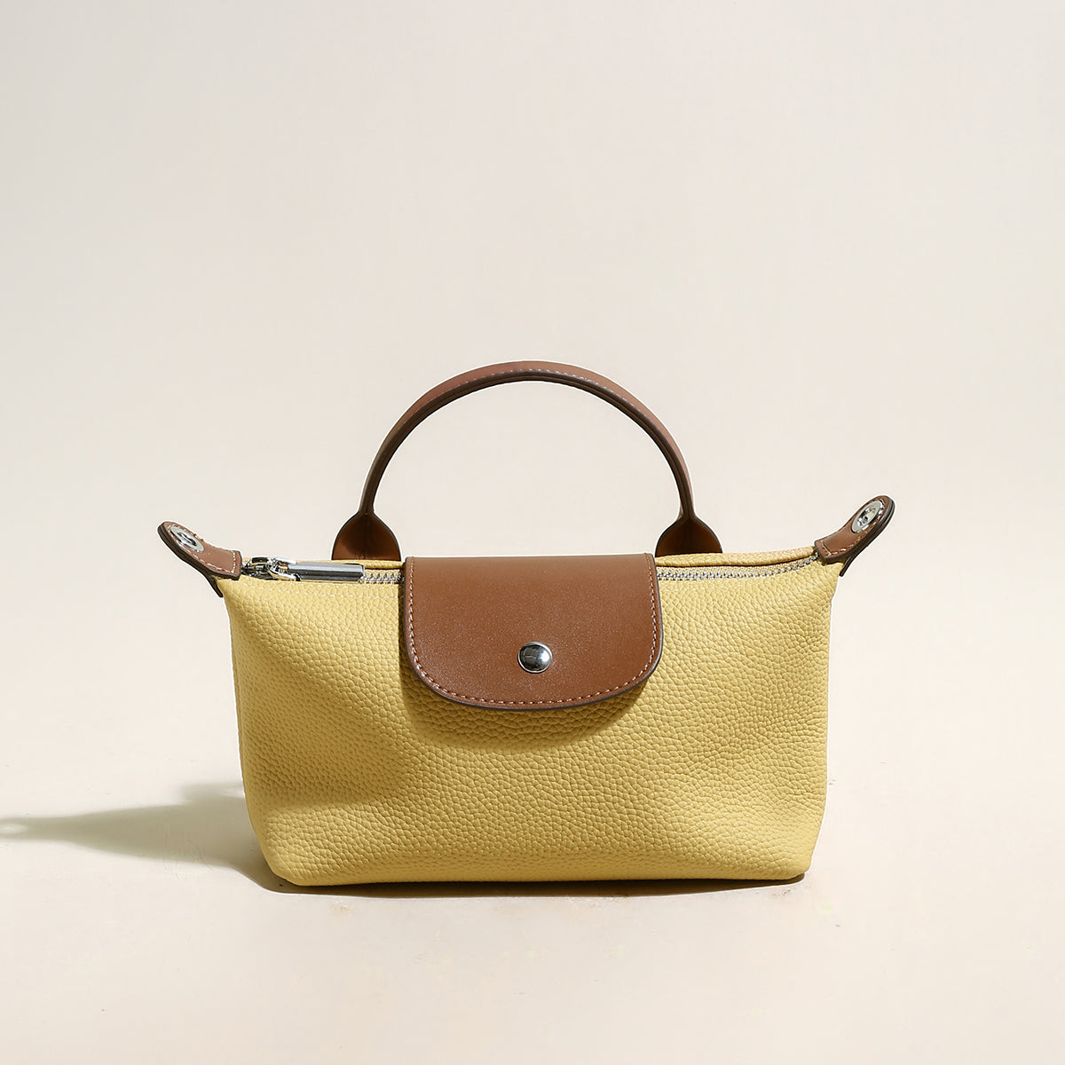 Classic Waterproof Pouch Top Handle Bag - Yellow