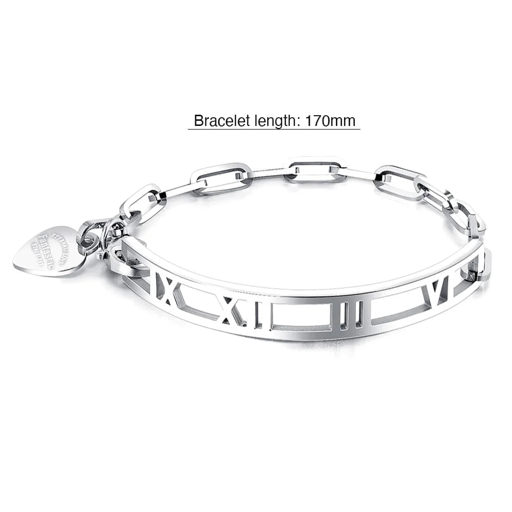 Bullion Gold Eternal Love Roman Style Bracelet