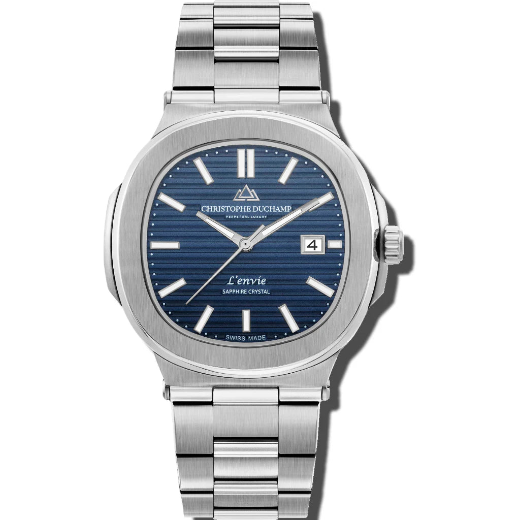 Christophe Duchamp L'envie - Blue Dial & 316L Stainless Steel Strap