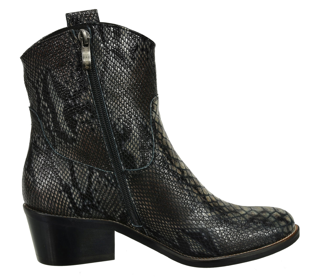 Bosccolo Womenscowgirl Boots - Grey Python