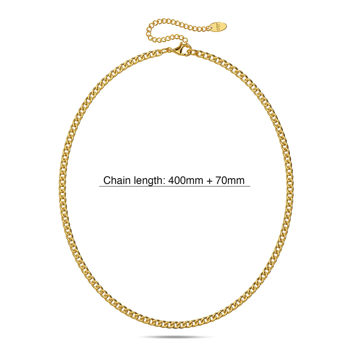 Bullion Gold Estelle Chain Link Gold Plated Necklace