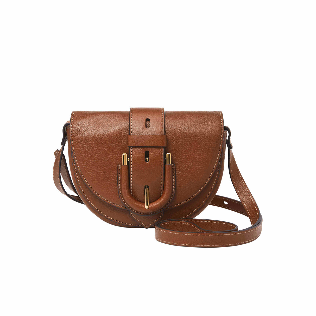 Fossil Harwell Brown Crossbody Bag