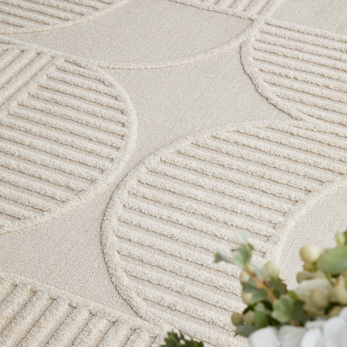 Lotus Leo Beige Runner Rug