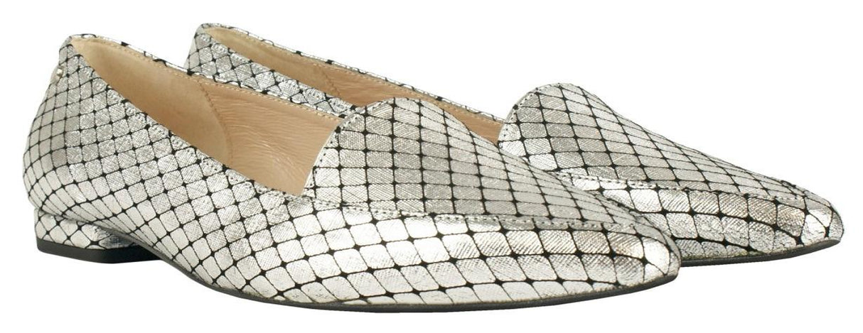 Bosccolo Womens Moccasin - Silver