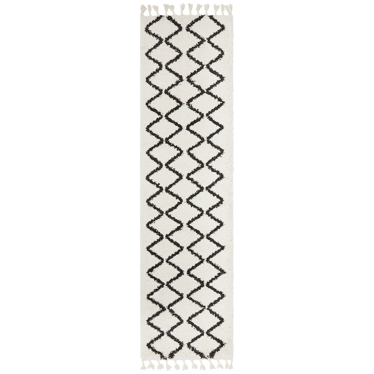 Saffron 11 White Runner Rug