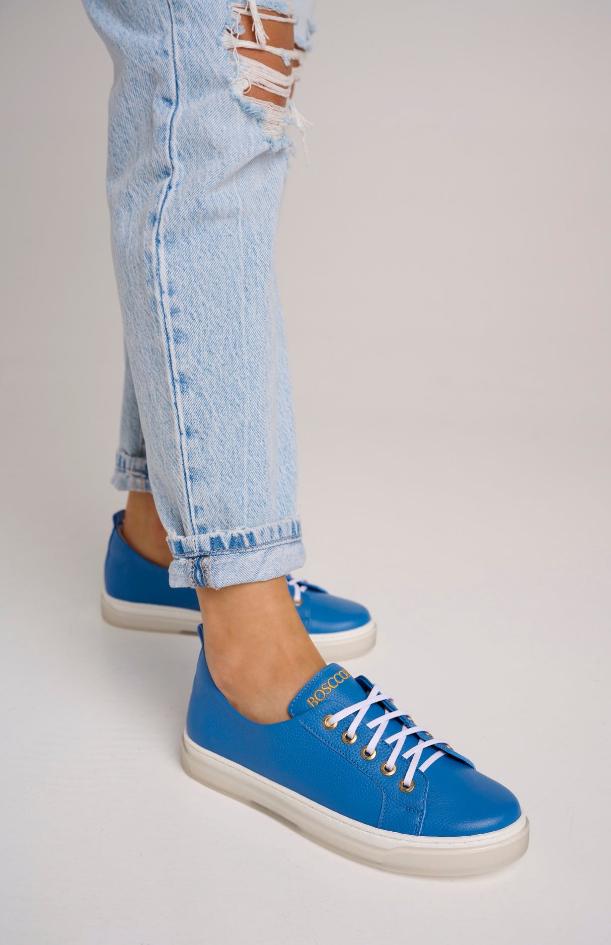 Bosccolo Womens Sneakers - Blue/White