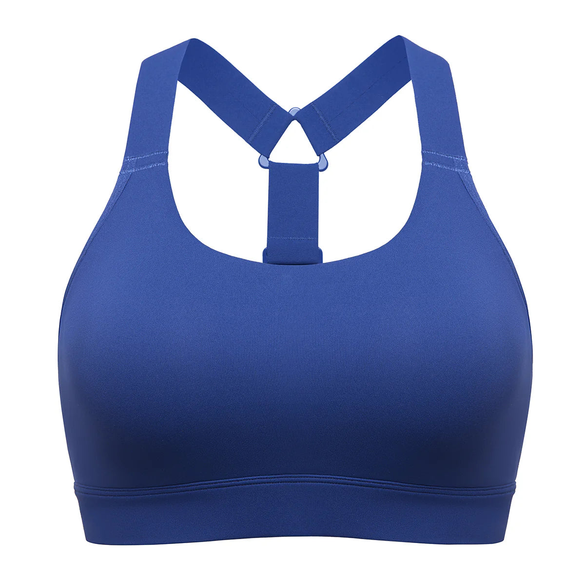Power On Racerback High Impact Adjustable Padded Wireless Bra - Navy