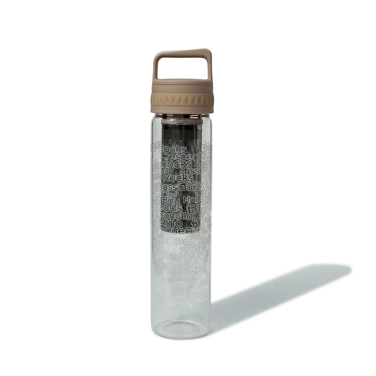 Glass is Greener + carry cover - 750 ml - Coffee Cold Brew Bottle - Hum print
