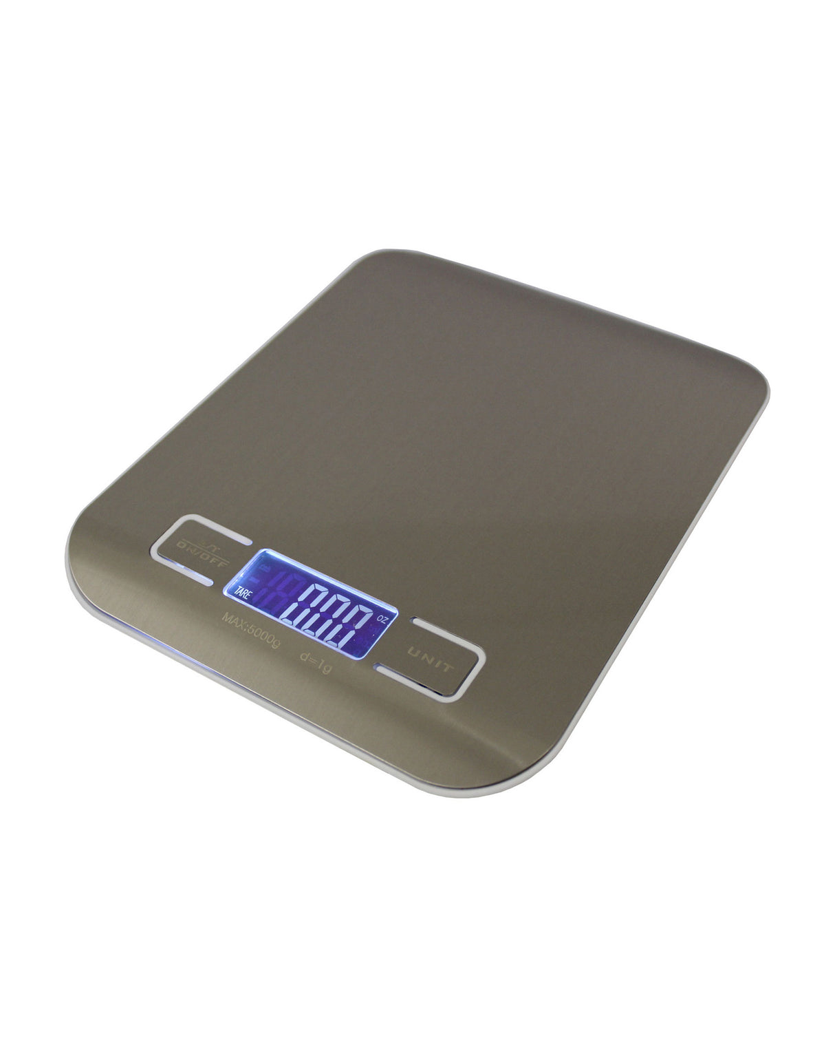 TODO Stainless Steel Electronic Kitchen Scale Backlit Lcd 5000G (11Lb) Capacity
