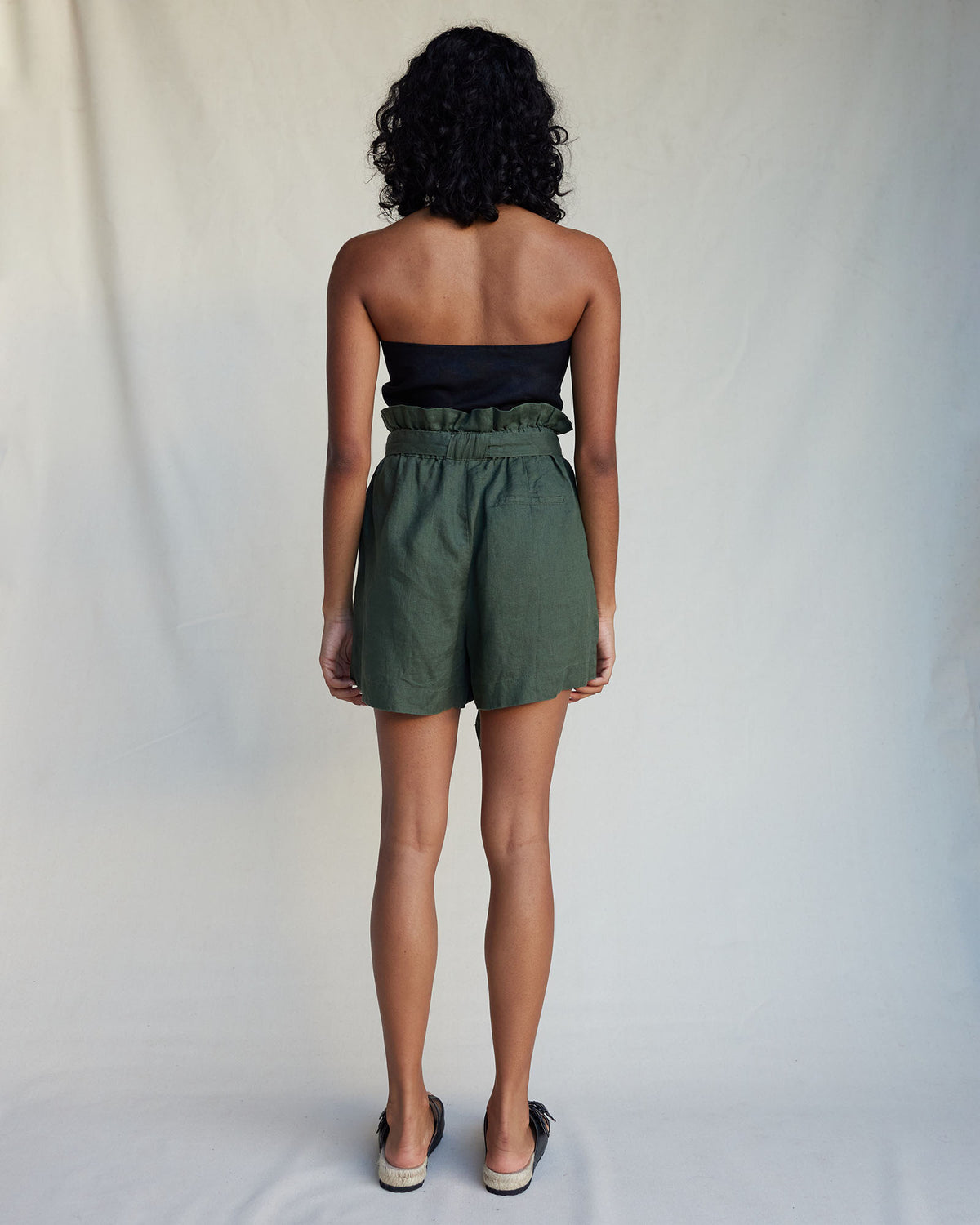 Amelius Sahara Linen Shorts - Khaki