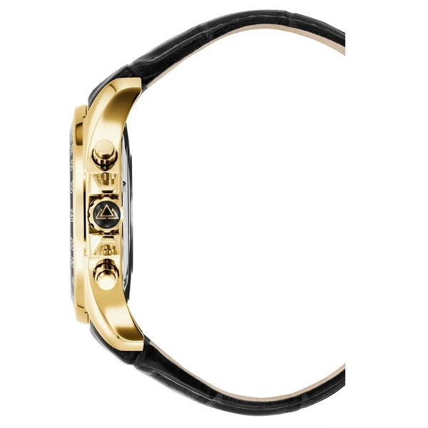 Christophe Duchamp Volcan - Black Dial & Italian Leather Strap