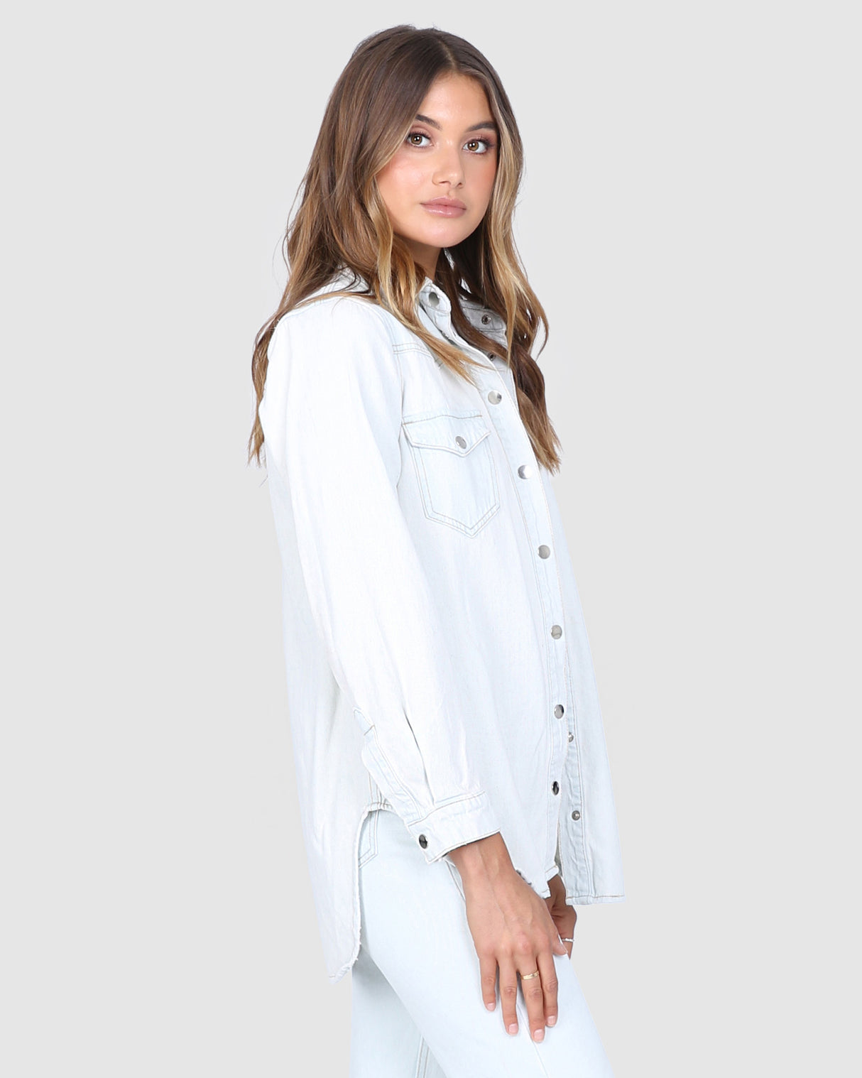 BY.DYLN Oliver Shirt - Light Denim
