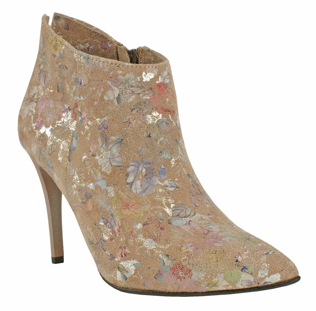 Bosccolo Womens Boots - Flowers On Beige