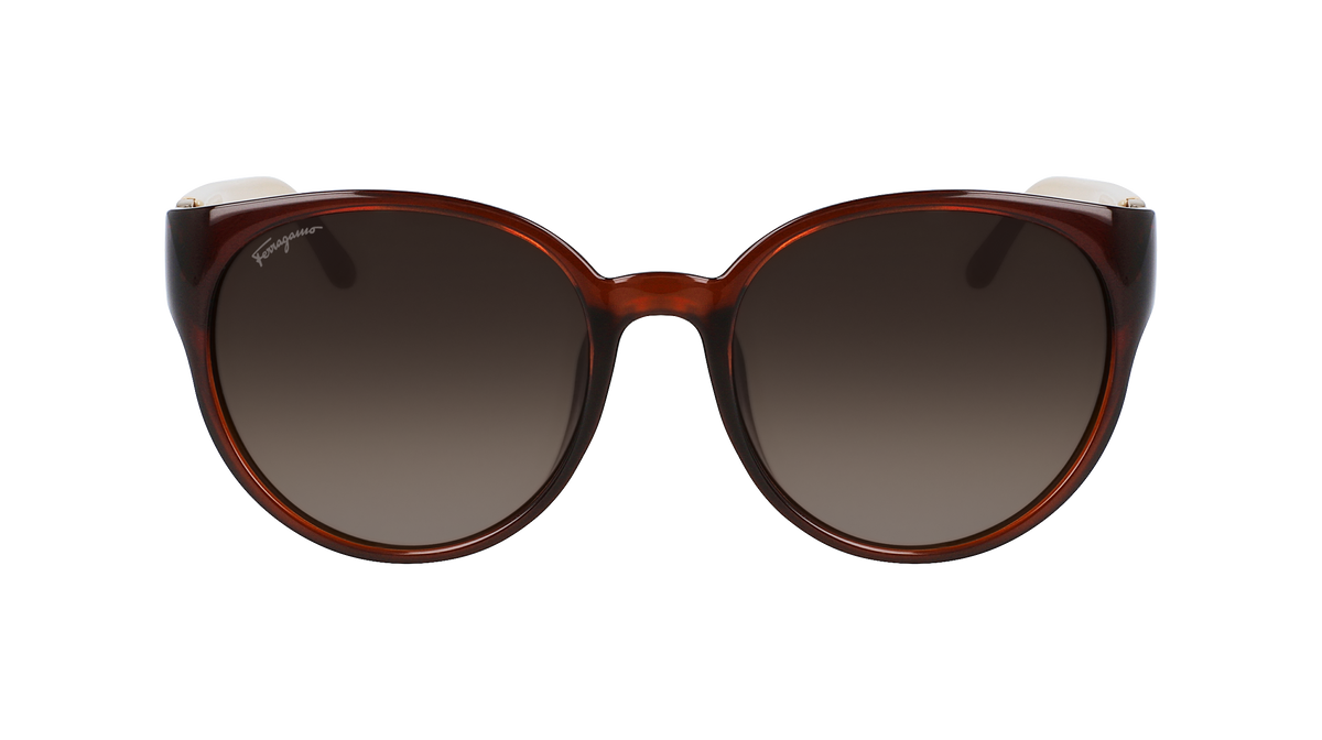 Salvatore Ferragamo SF572SRK Womens Sunglasses - Brown/Ivory