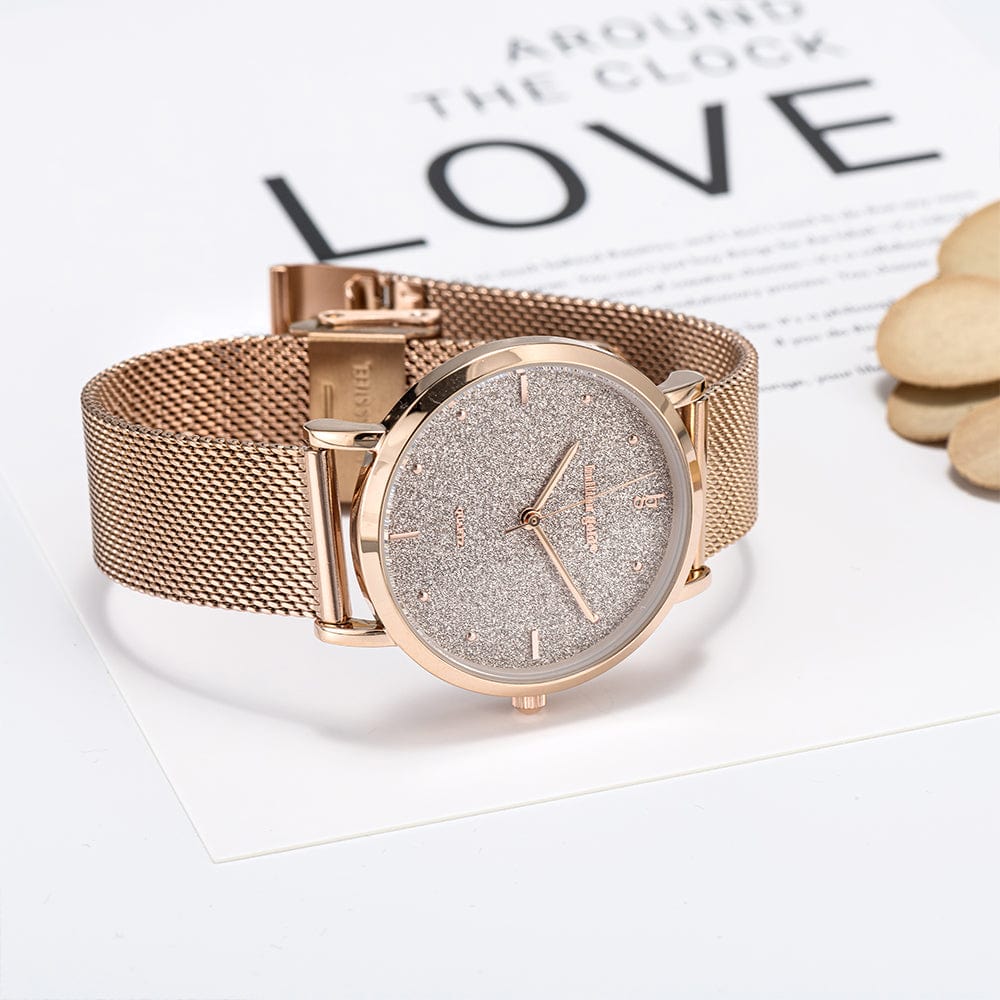 Bullion Gold Bullion Gold Seamless Dial Watch - Rose Gold and White
