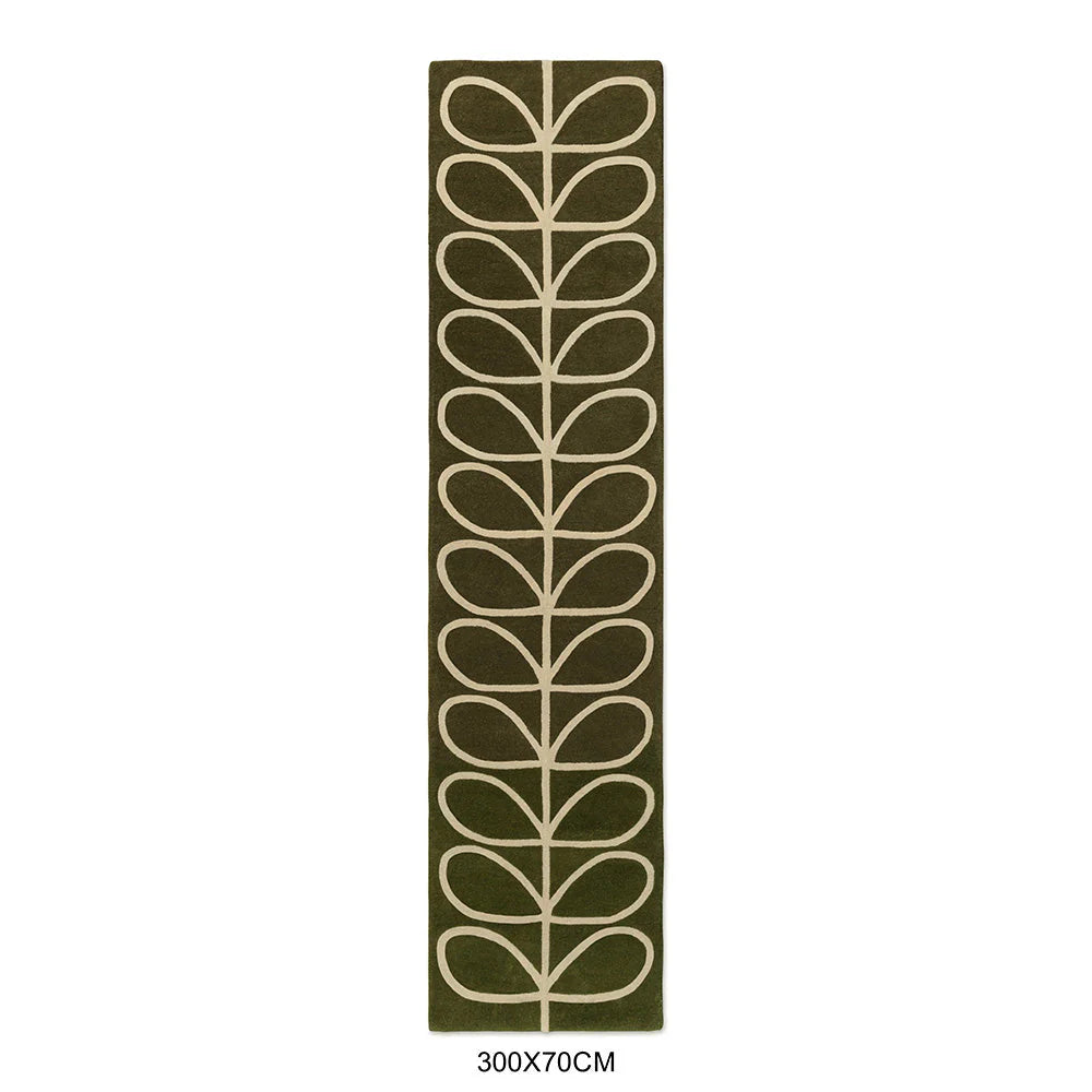 Orla Kiely Linear Stem Olive 060501 Rug