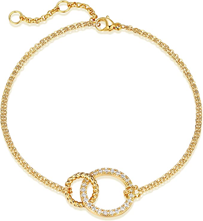 Liv Oliver Liv Oliver 18K Plated 0.40 Ct. Tw. Cz Bracelet