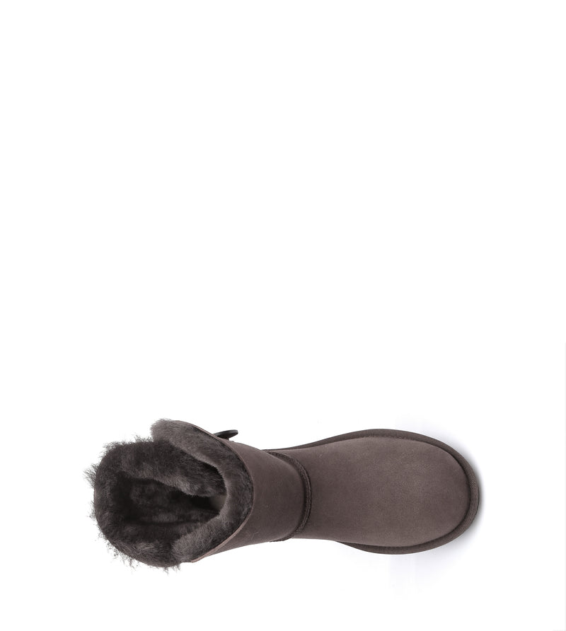 Australian Shepherd UGG Short button - Chocolate