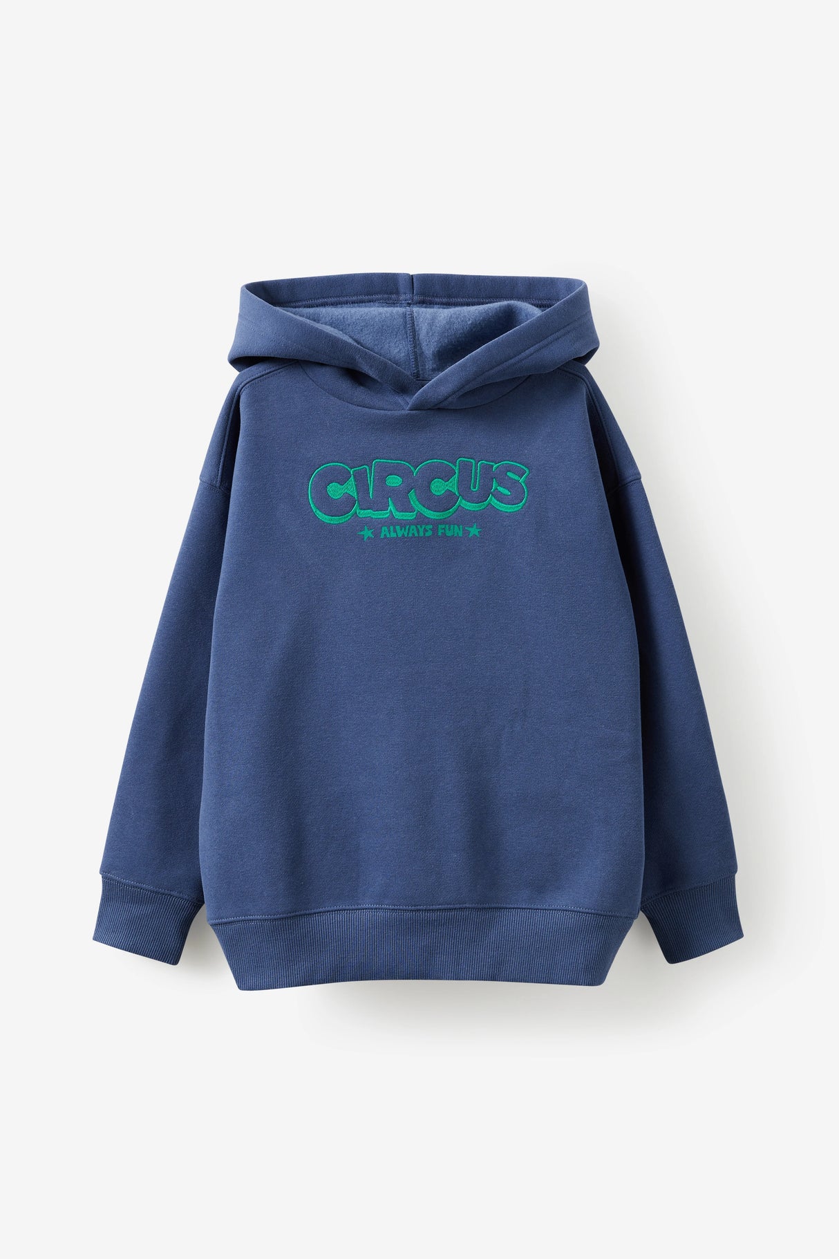 Cotton On Kids Boys Sammy Oversize Hoodie - Deep Dive/Circus Always Fun