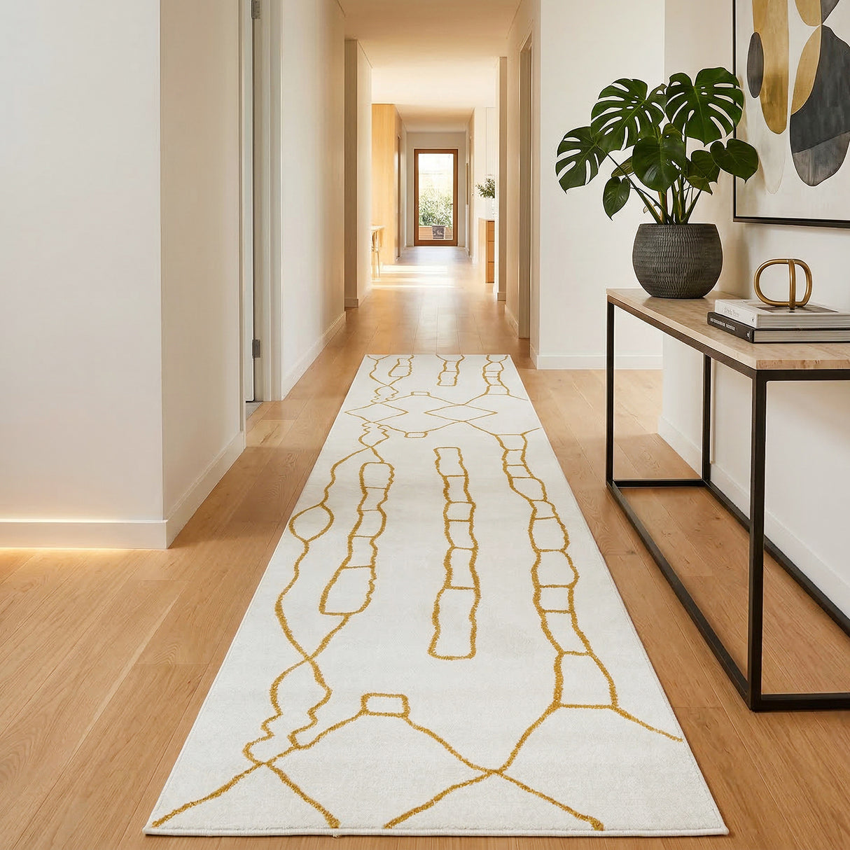 Paradise Amy Gold Runner Rug