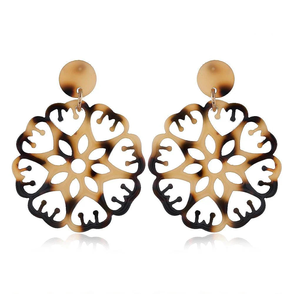 Obsession Kaleidoscopic Drop Earrings Gold