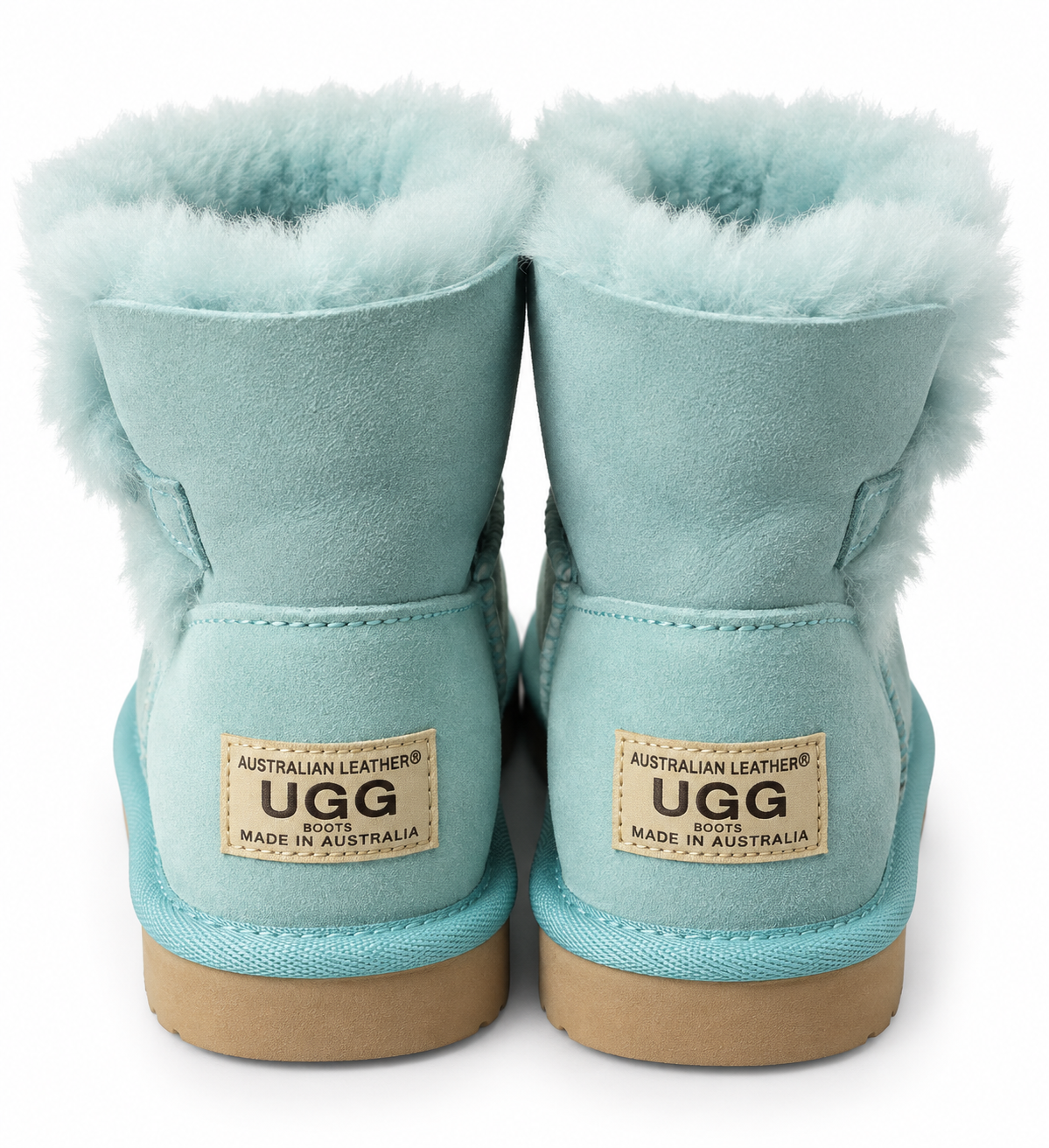 Australian Leather Ugg Classic 1Button Short - Aqua - AU4