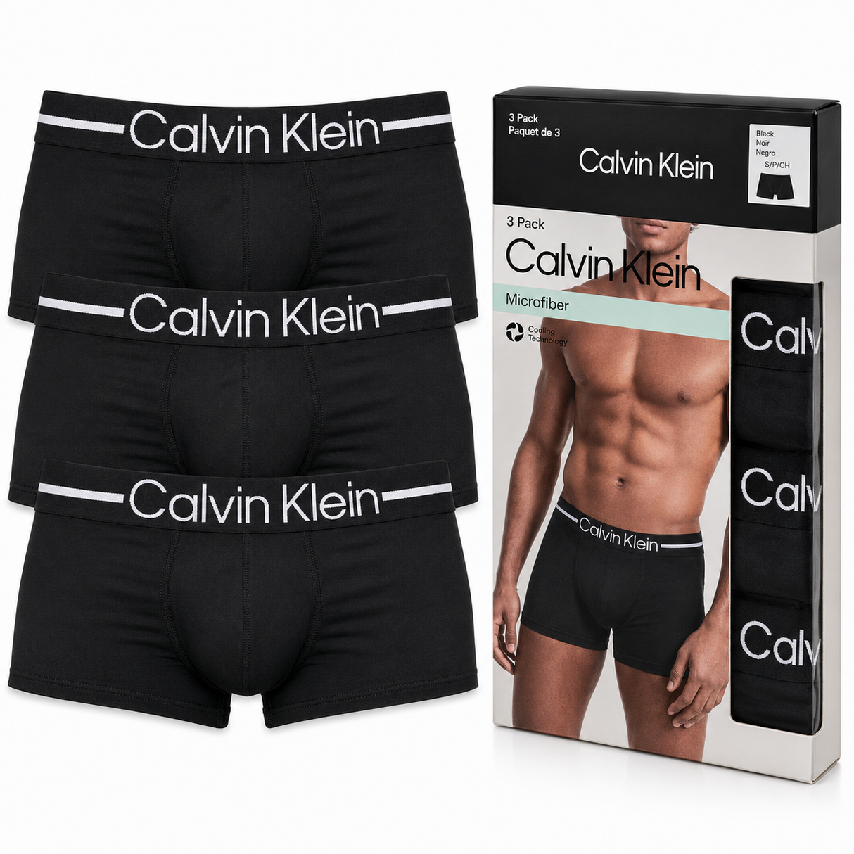 BOXER BRIEF 3PK - Black