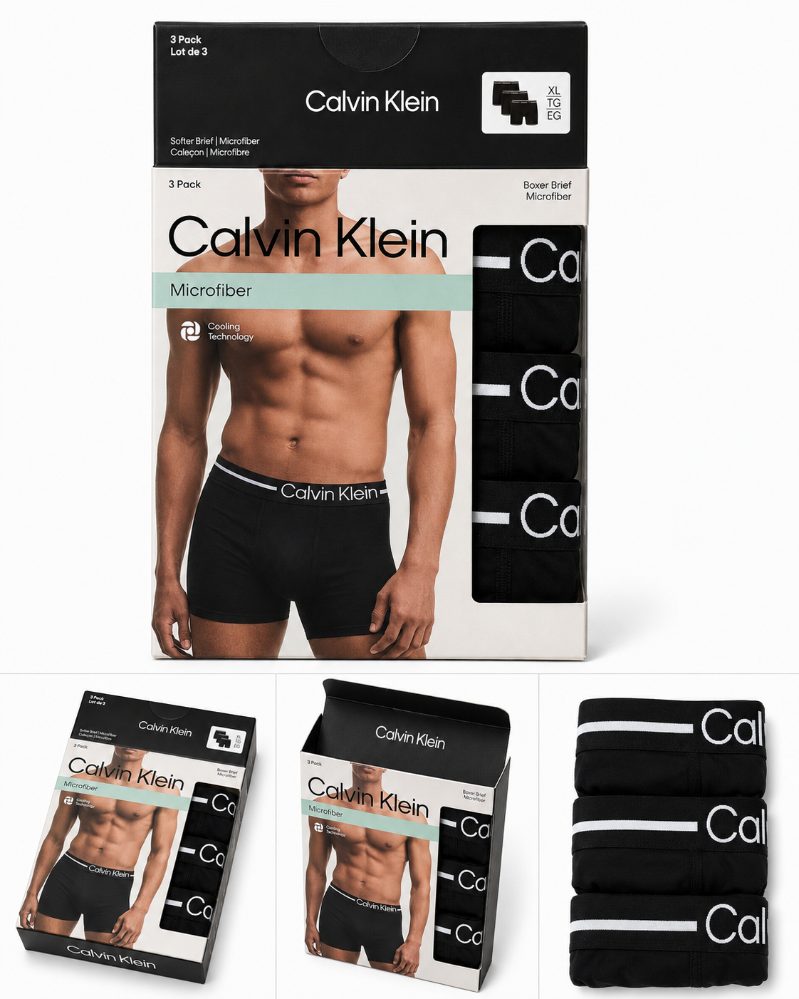 BOXER BRIEF 3PK - Black