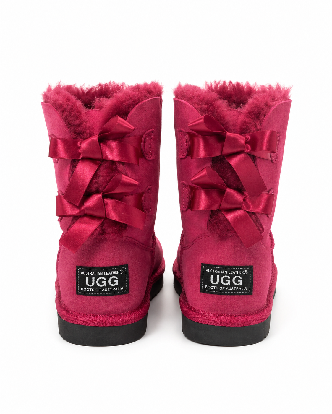 Australian Leather Ugg Classic Short Ribbon - Hot Pink - AU4