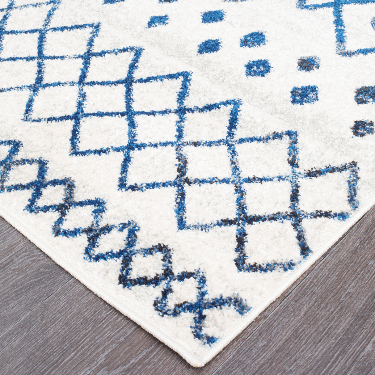 Oasis 453 White Blue Rug