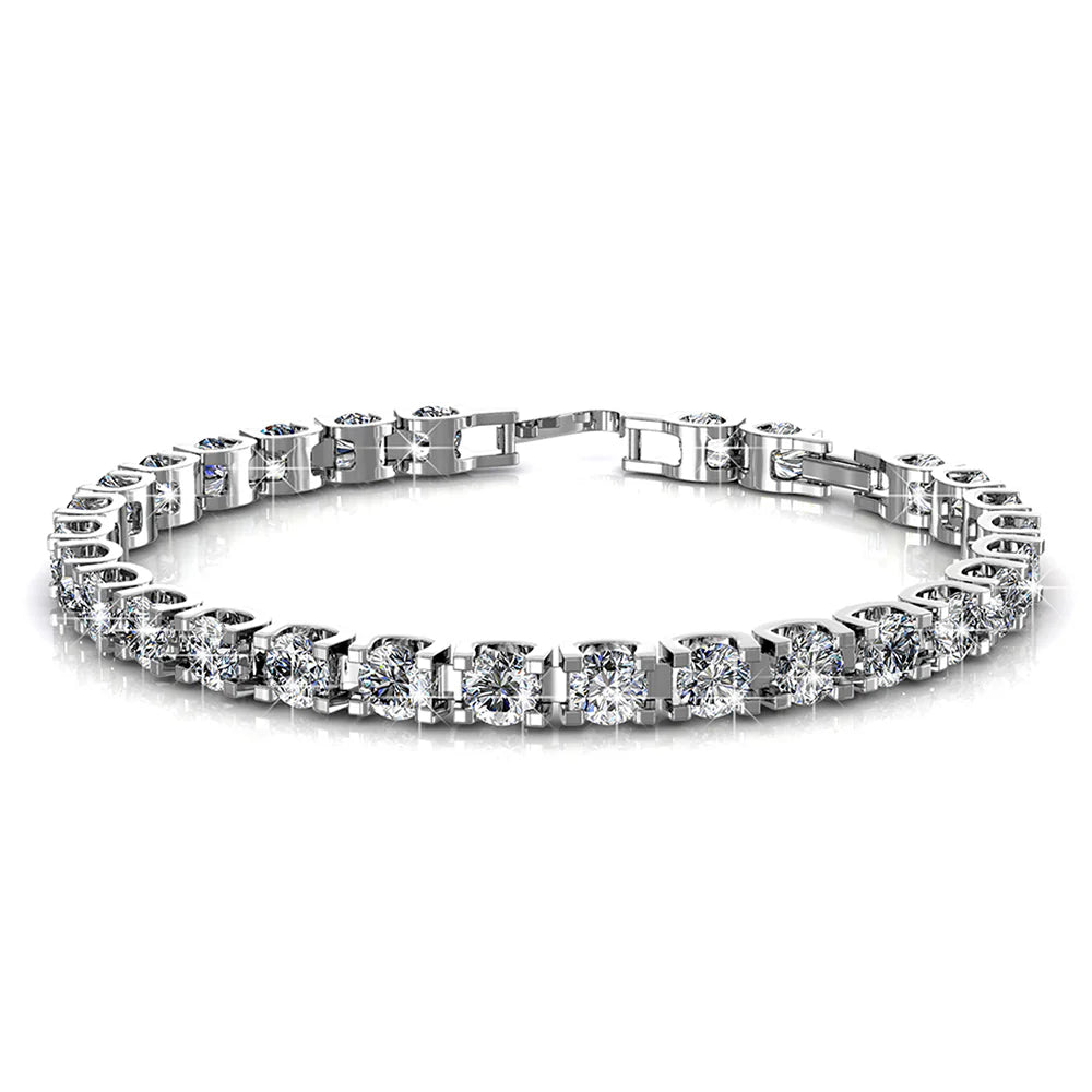 Krystal Couture Princess Elena Bracelet Embellished with SWAROVSKI Crystals