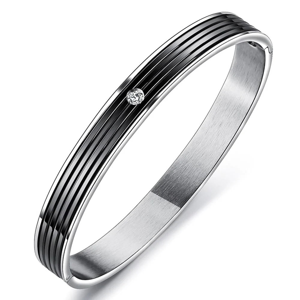 Bullion Gold Ridge Design Bangle 8mm