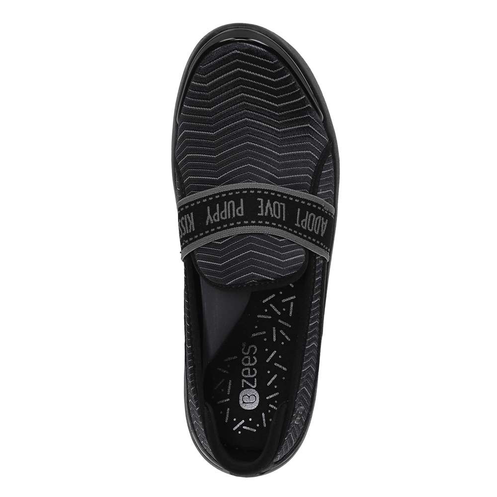 Bzees Attraction Slip-On Casual Sneaker - Black