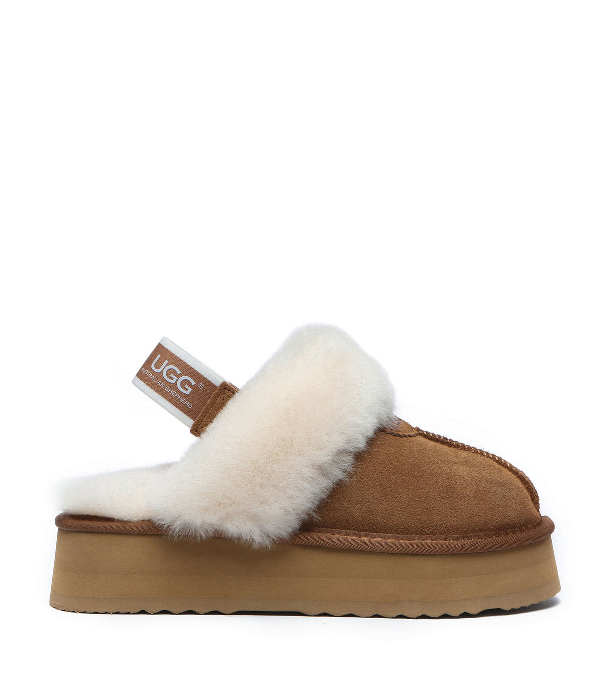 Australian Shepherd UGG Waffle Platform - Chestnut
