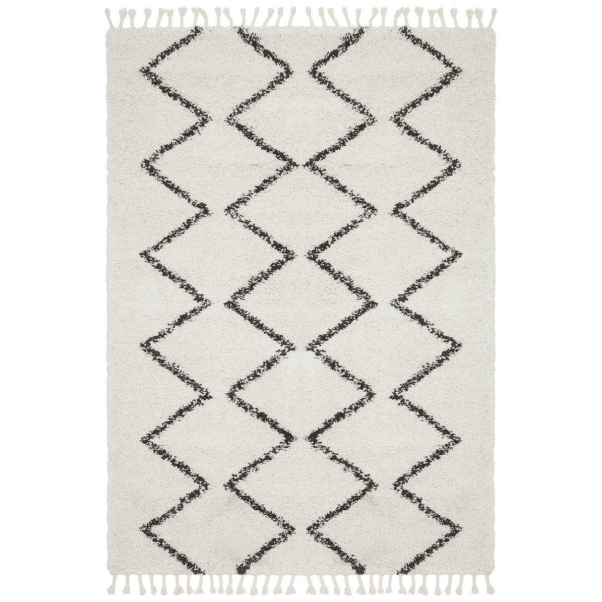 Saffron 11 White Rug