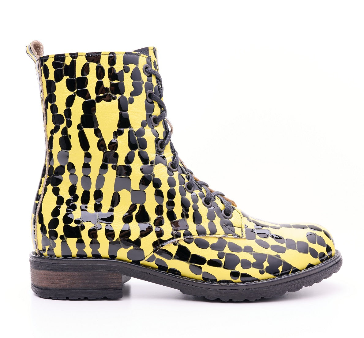 Bosccolo Womens Boots - Black/Yellow