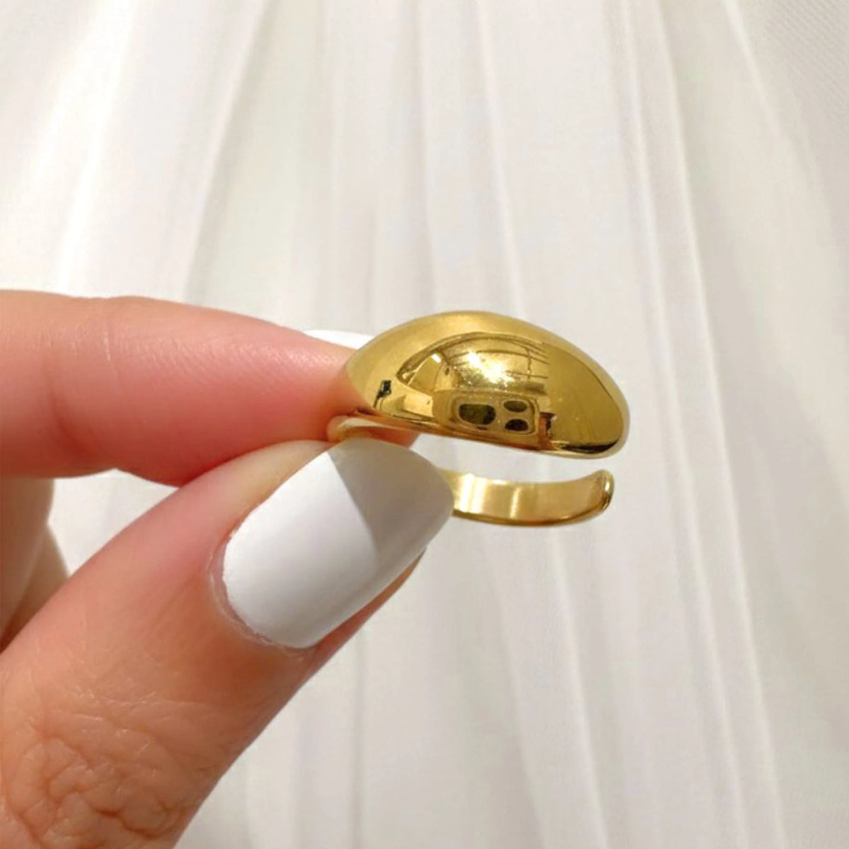 Bullion Gold Elan Irregular Open Claw Gold Ring