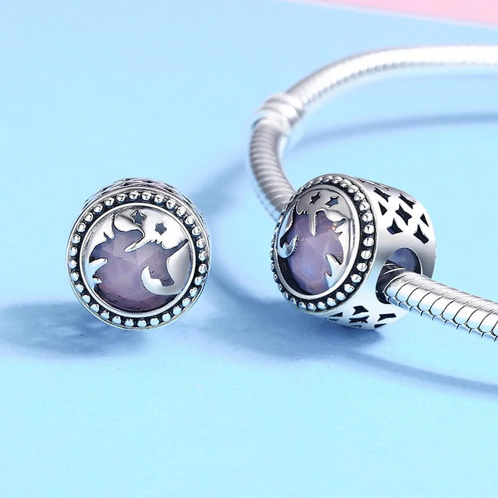 Solid 925 Sterling Silver Fairytale Unicorn Charm