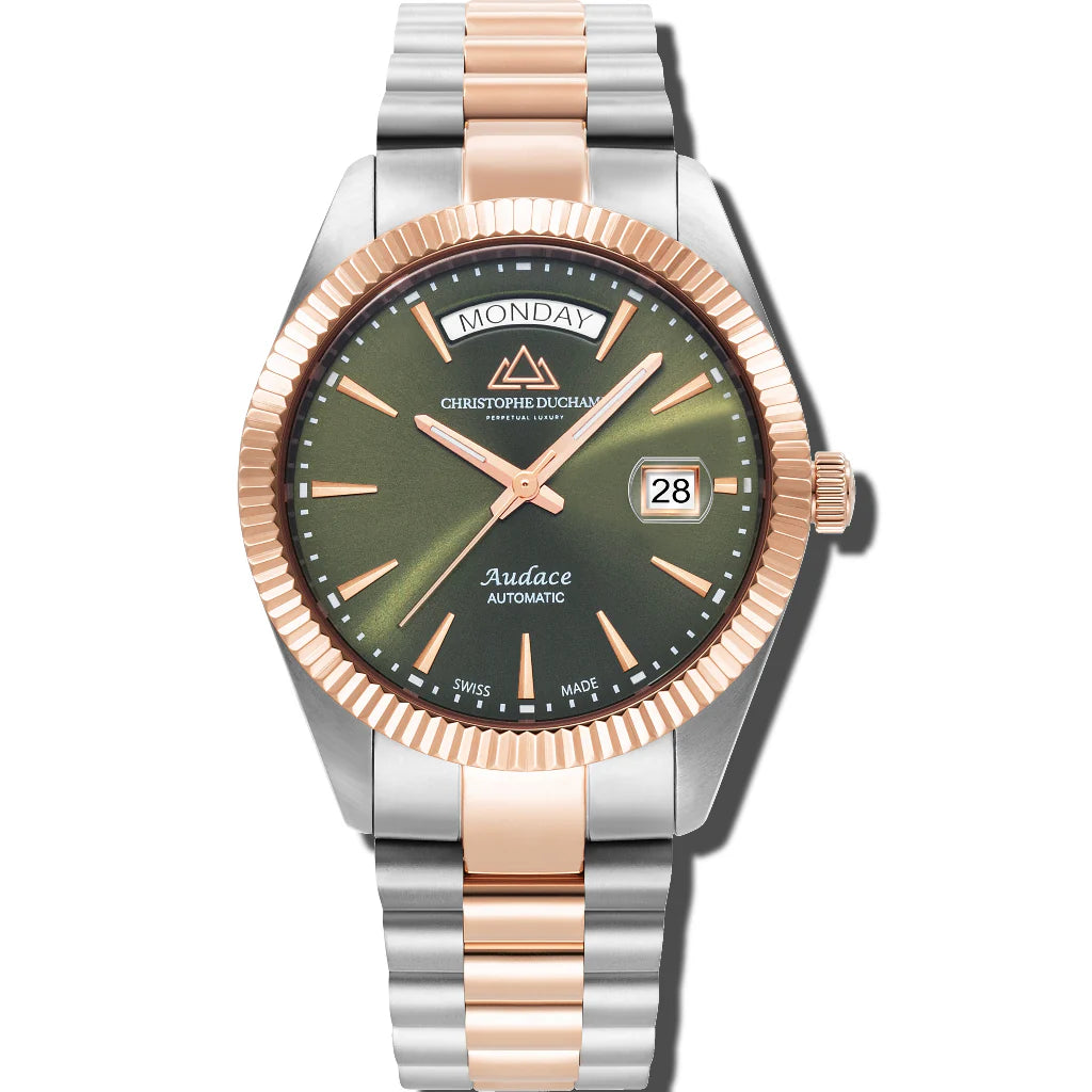 Christophe Duchamp Audace 40 - Green Dial & 316L Stainless Steel Strap
