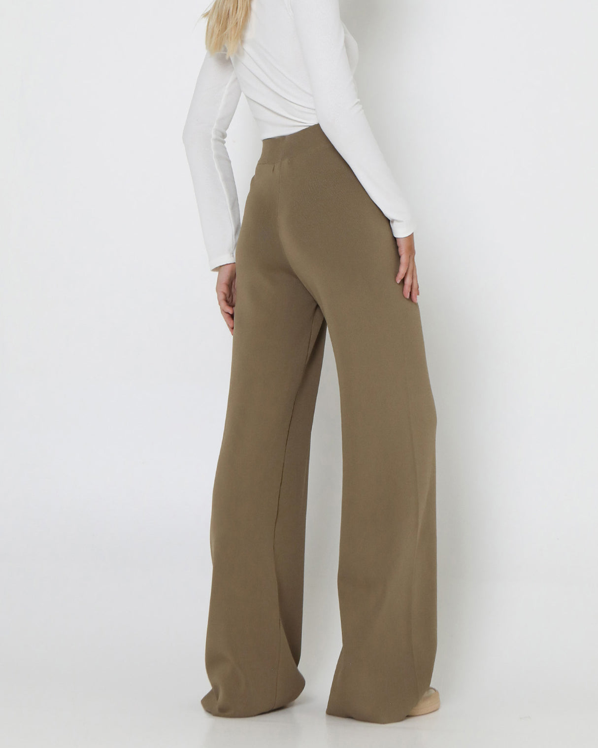 Lost In Lunar Women's Norah Knit Pants - Khaki