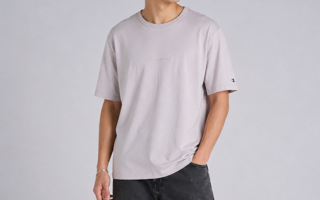 CH TONAL SCRIPT TEE - Pearl Oyster