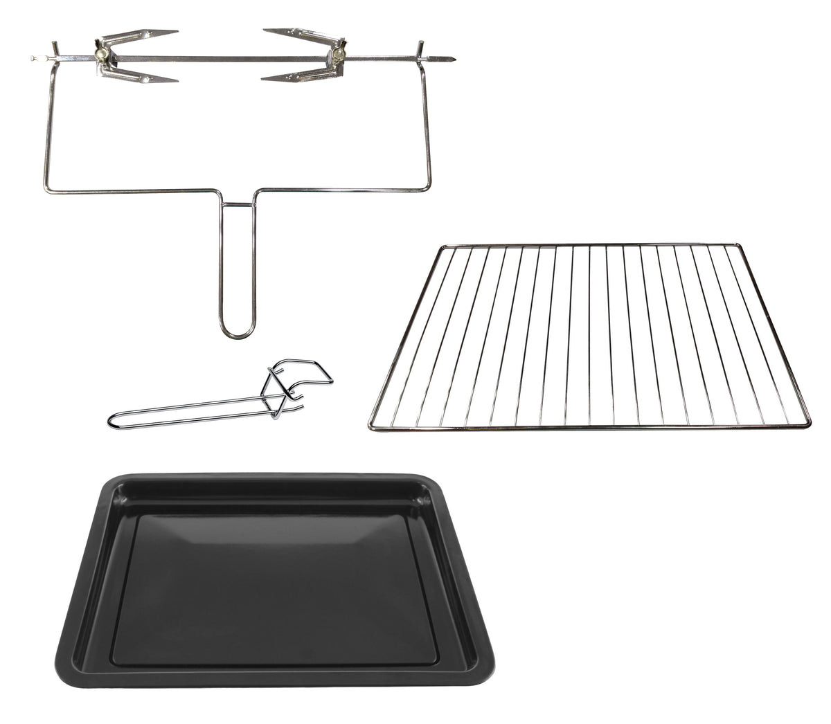 TODO 30L Benchtop Electric Oven Twin Hot Plates Rotisserie Two Hotplate 10A Amp