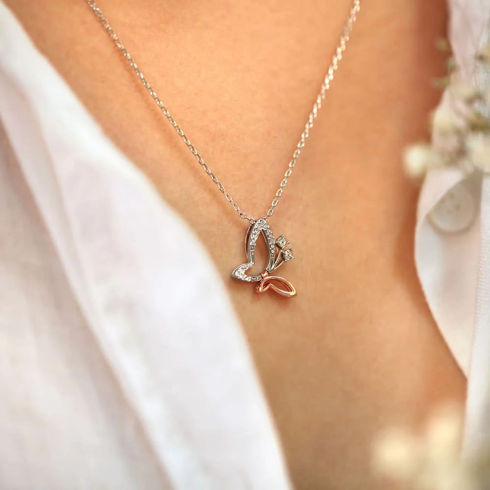 Krystal Couture Butterfly Buff Necklace Embellished with SWAROVSKI Crystals