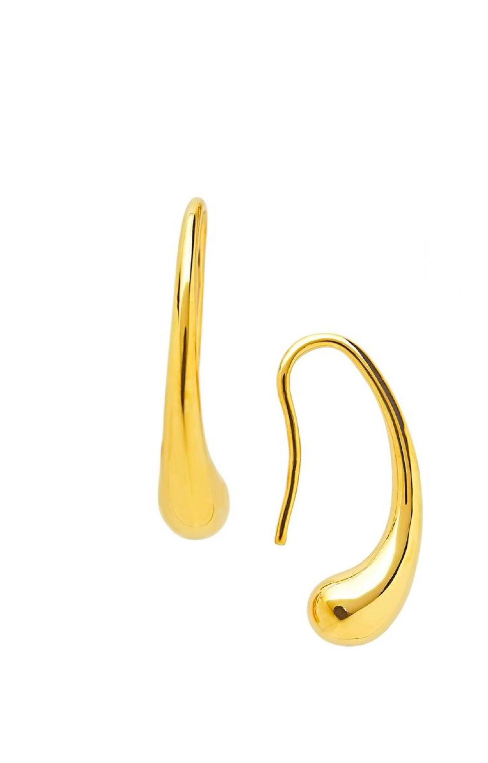 Liv Oliver 18K Gold Modern Drop Earrings