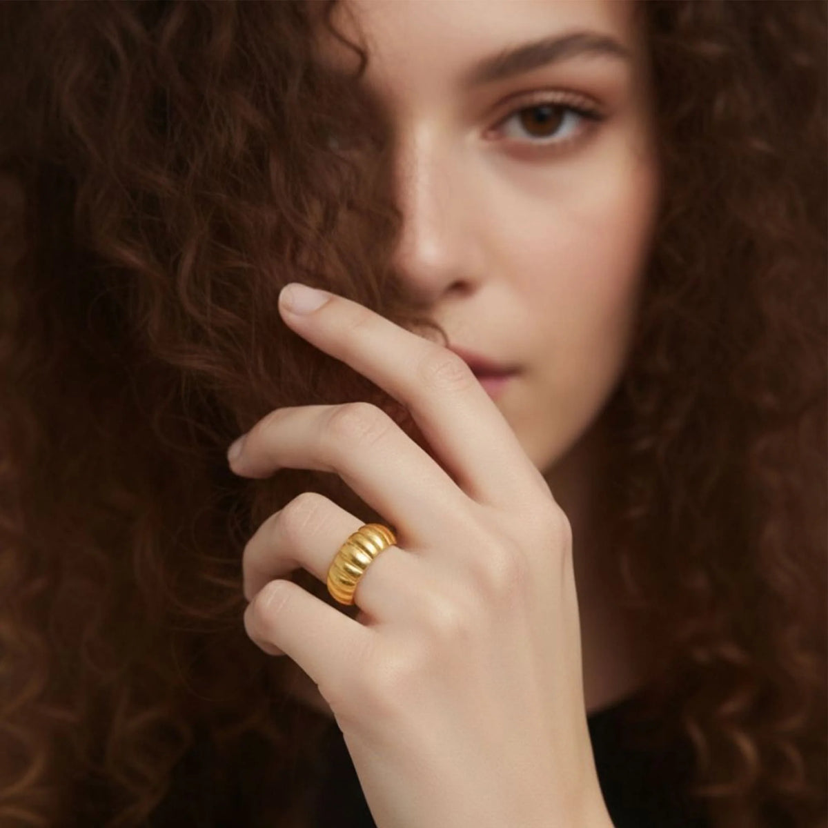 Bullion Gold Aurum Circle Gold Layered Ring