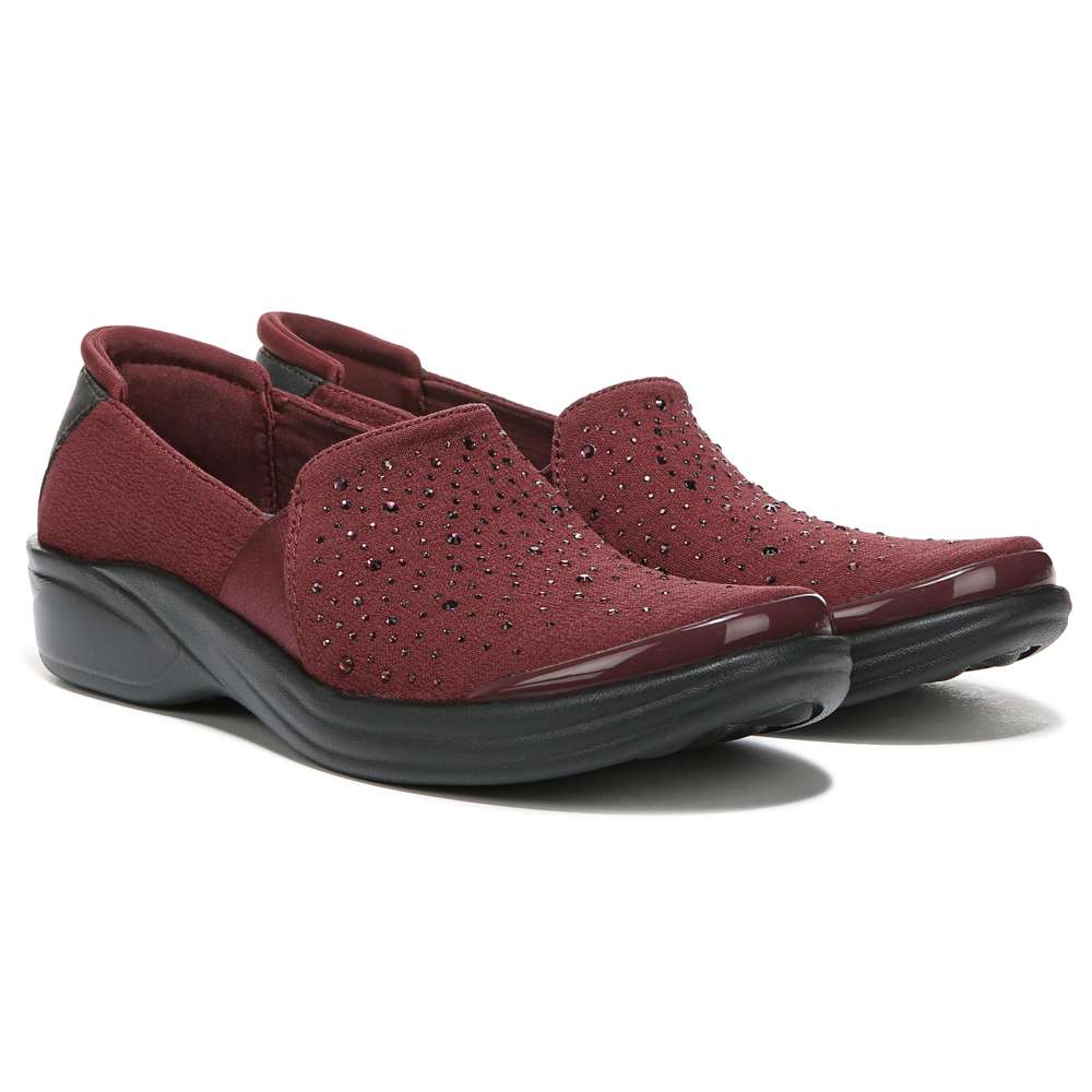 Bzees Poppyseed Slip-On - Windsor Red Rhinestone