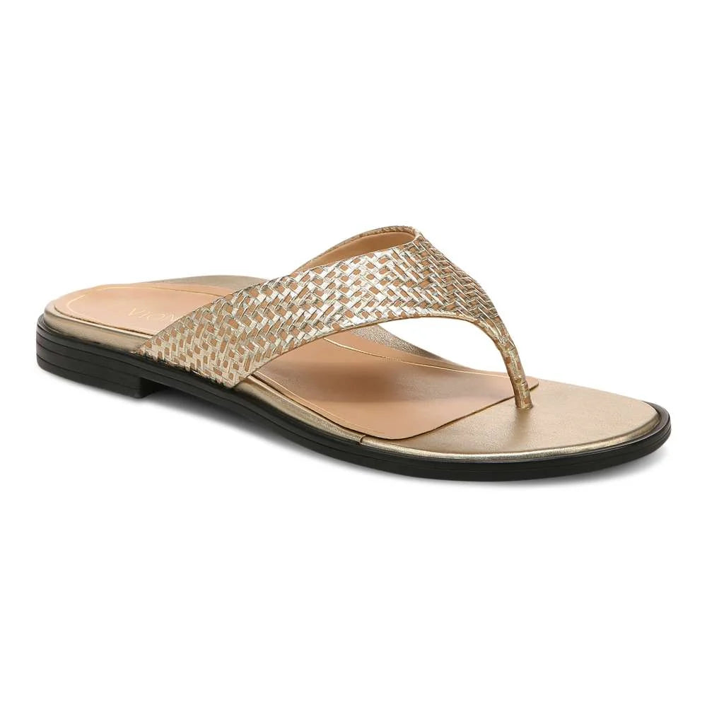 Vionic Agave Toe Post Sandal - Gold