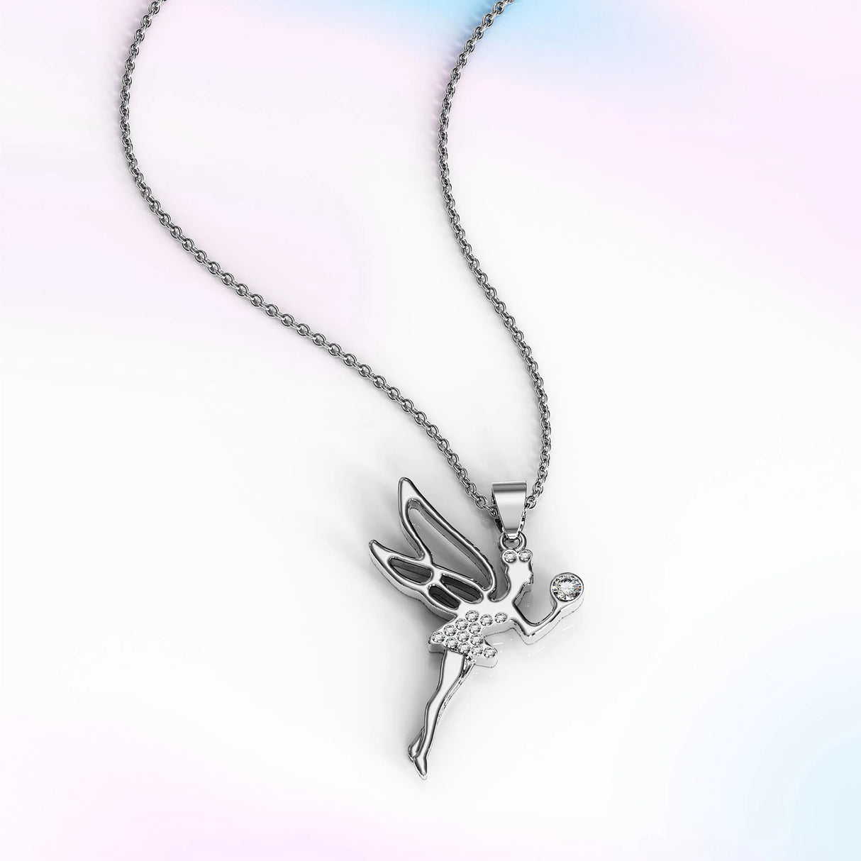 Krystal Couture Tinkerbell Necklace Embellished with SWAROVSKI Crystals